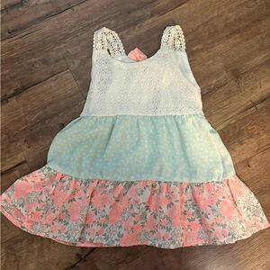 Floral Lace Sleeveless Dress